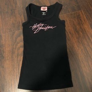 RARE Black & Pink Harley Davidson Tank Top